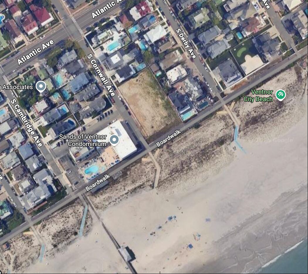 Aerial of the beach block